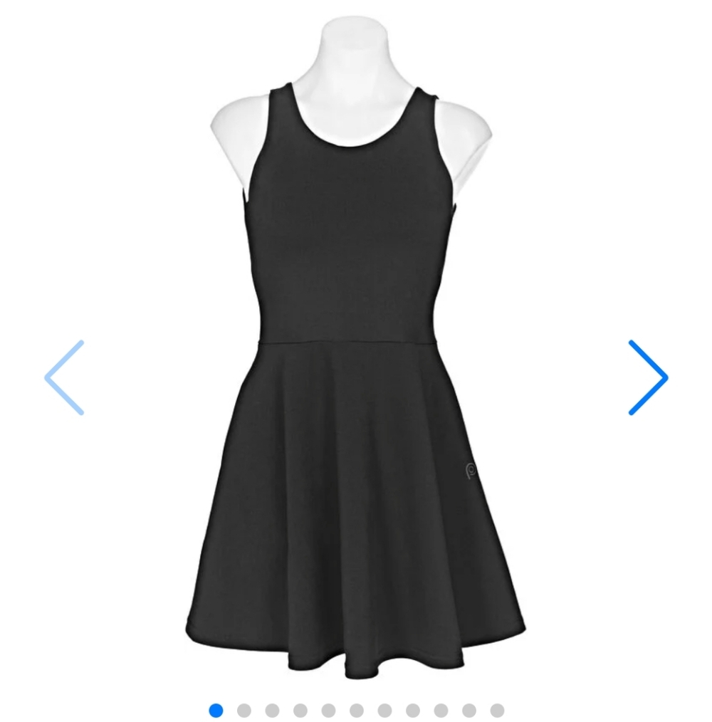 Popfit Fit & Flare Dress (Has Pockets!!) - Size L - Black NWT - Picture 3 of 11